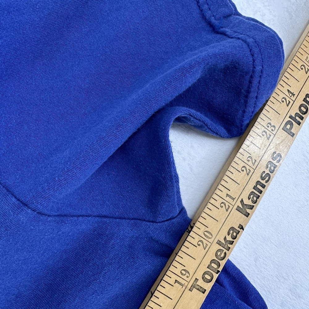 VTG Longs Peak Shirt Mens Sz M Blue Rocky Mountains Get High Colorado Hiking Tee - Picture 5 of 6